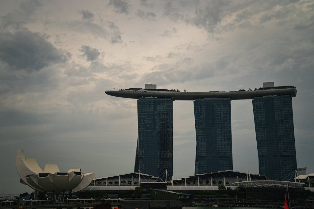 Marina Bay Sands and the ArtScience Museum in Singapore